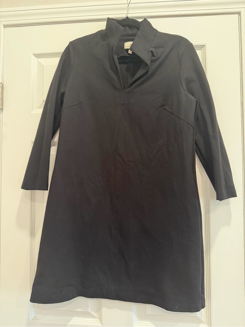 Tuckernuck Black Ponte Shift Dress